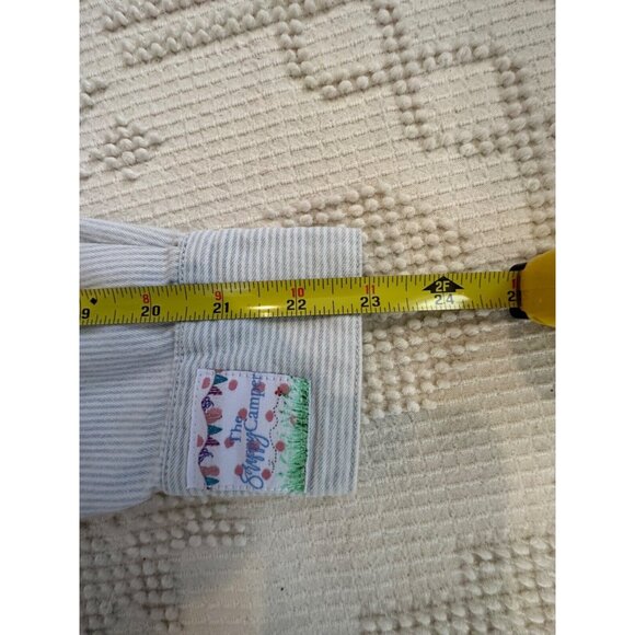 The Scrappy Camper Womens Button Shirt Sz M Upcycled Quilted Daisy Floral Boho - Picture 13 of 14